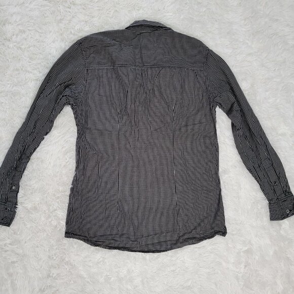 SMOG Men's Button Down Check 100% Cotton Shirt - Size Large - Picture 3 of 11